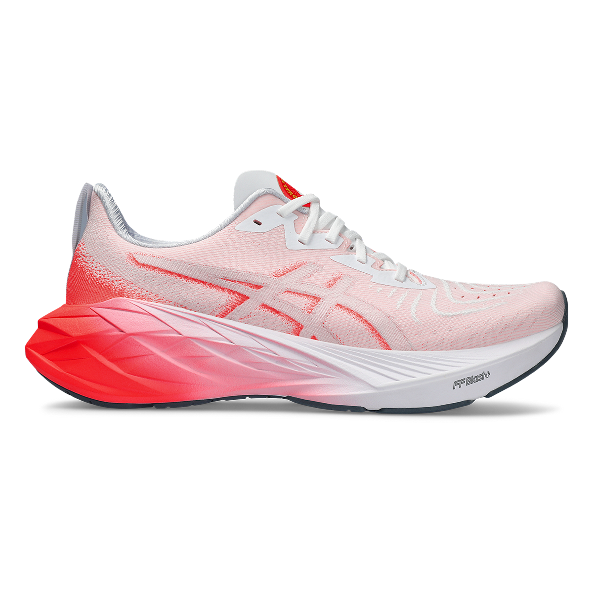 Asics Novablast 4 - White - Sunrise Red – Fit2Run