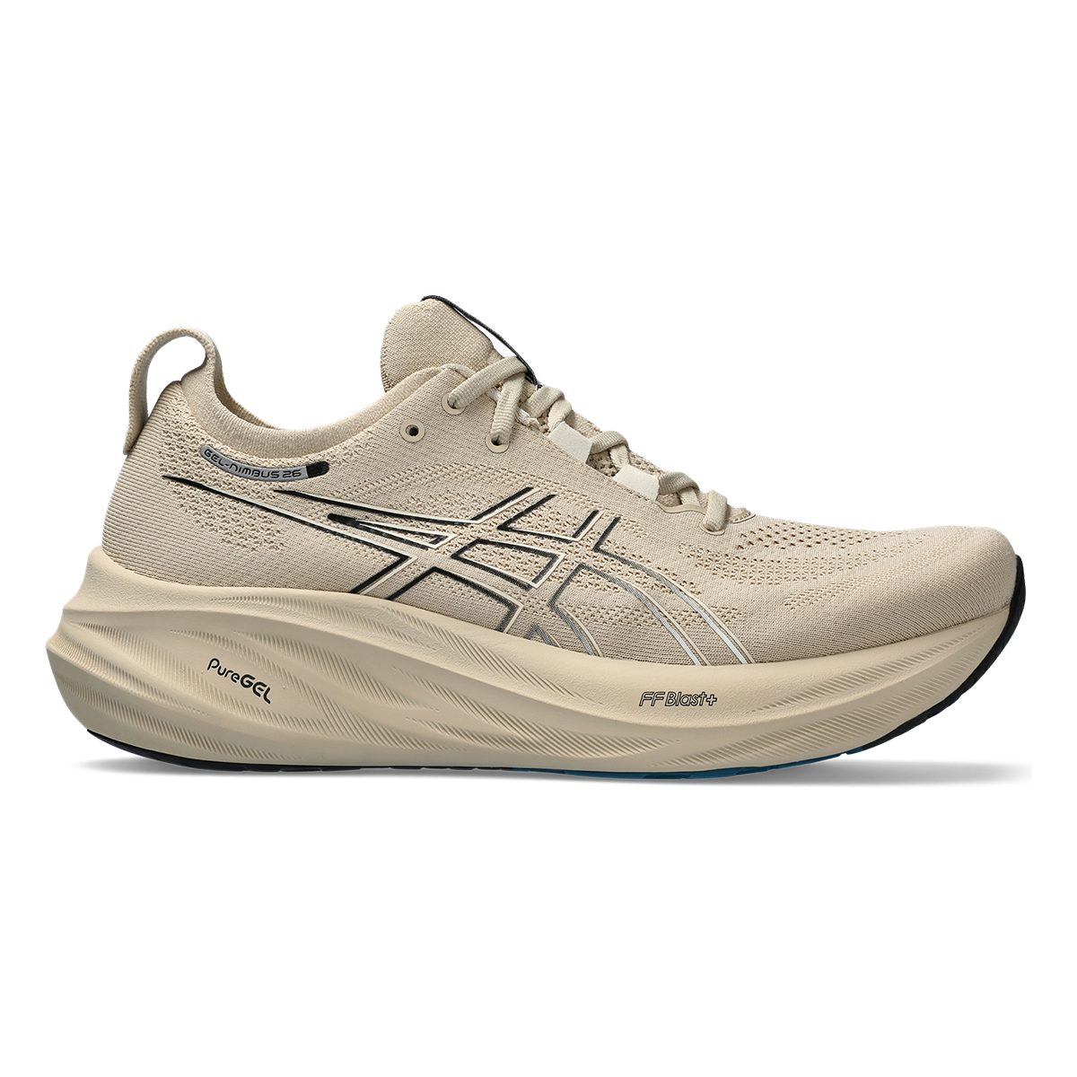 Asics Gel Nimbus 26 - Feather Grey - Black – Fit2Run