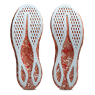 ASICS Noosa Tri 16 running shoes in Sky/Cherry Tomato, outsole view