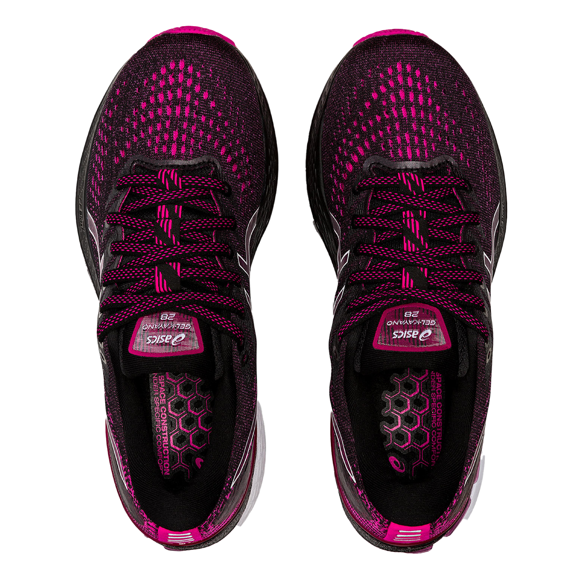 Asics Gel Kayano 28 - Black - Pink Rave