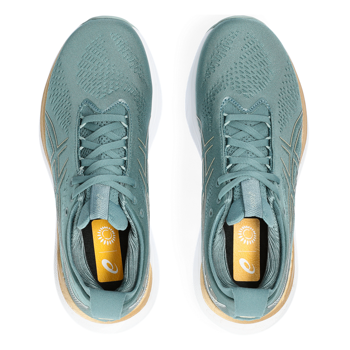 Asics Gel Nimbus 25 - Foggy Teal - Champagne