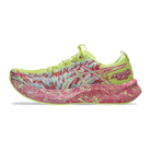 ASICS Noosa Tri 16 running shoes in Lucid Yellow/Bright Rose, medial view