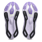 ASICS Novablast 6 women's running shoes in White/Murasaki, outsole view