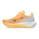ASICS MEGABLAST Tenka unisex max cushion running shoe in Orange Glow/White, medial view