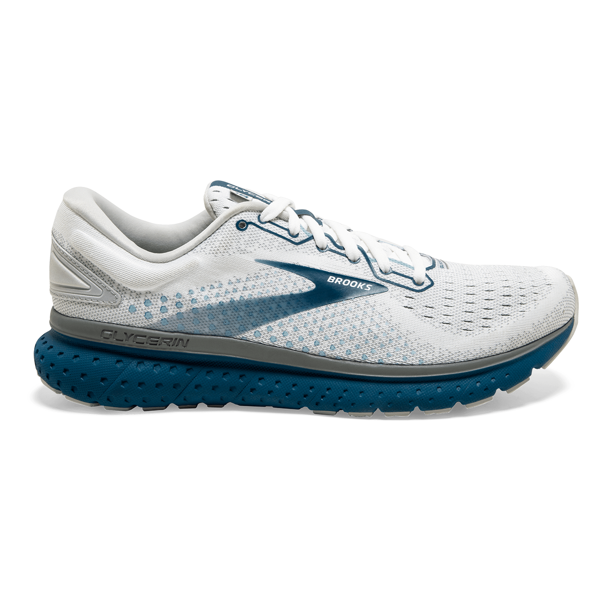 Brooks Glycerin 18 - White - Grey - Poseidon