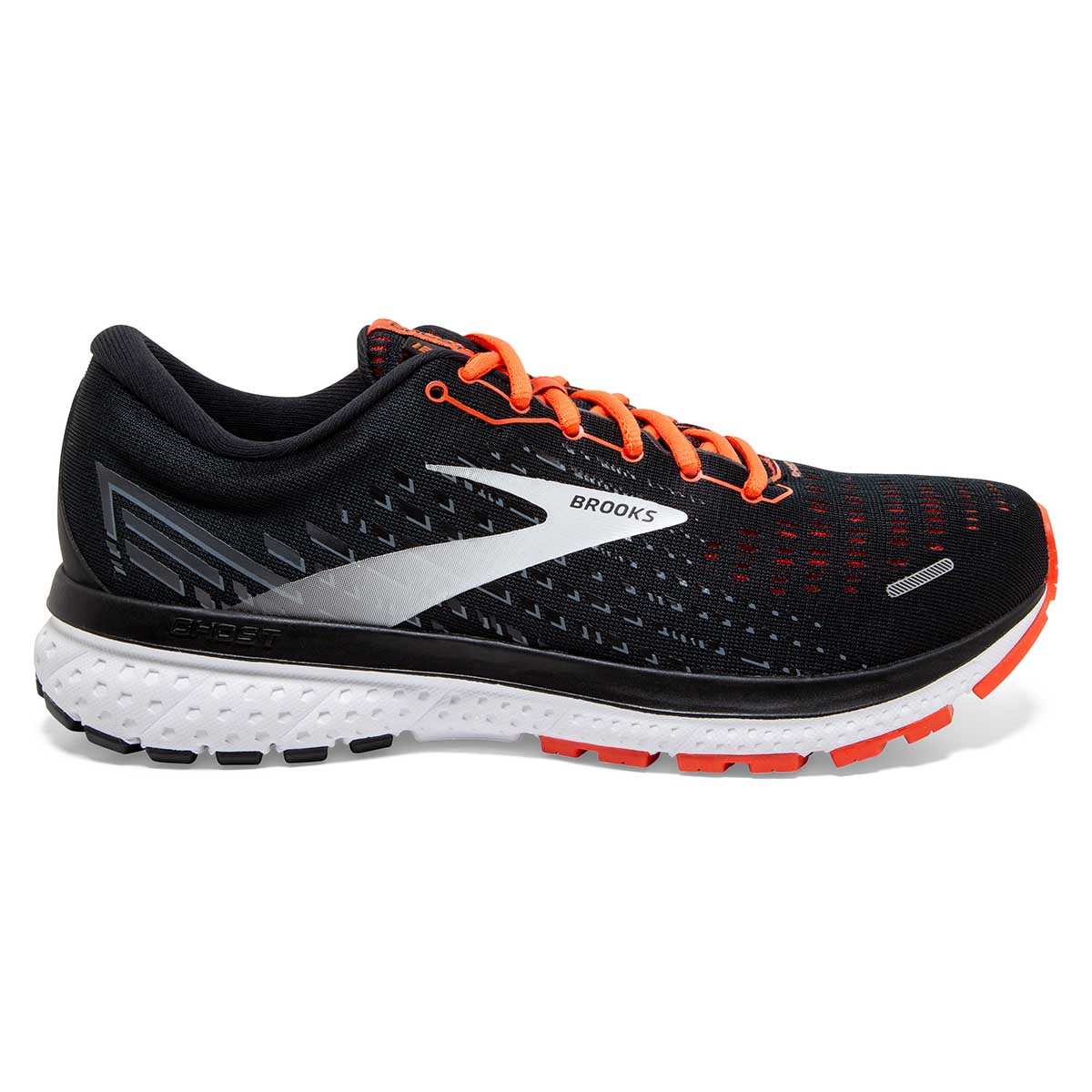Brooks Ghost 13 - Black - Ebony - Cherry Tomato