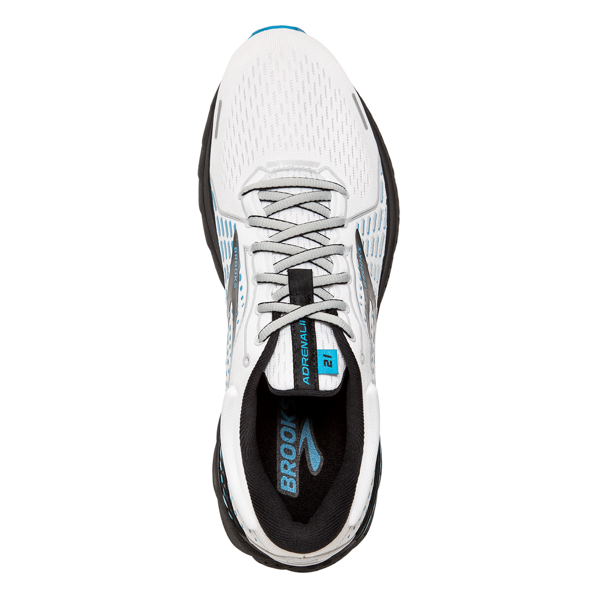 Brooks Adrenaline GTS 21 - White - Grey - Atomic Blue