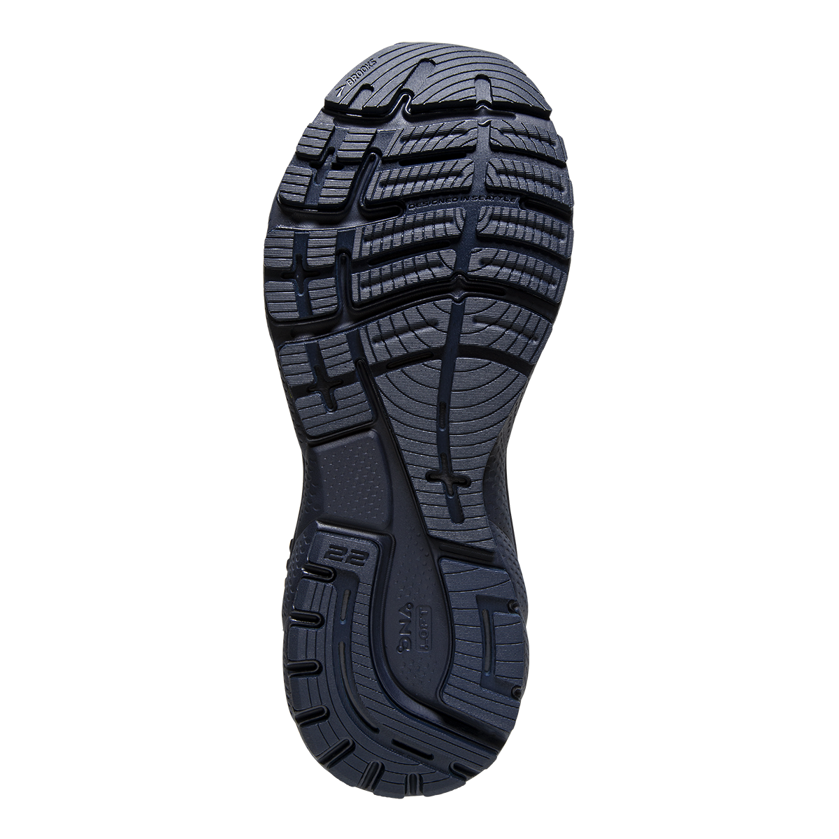 Brooks Adrenaline GTS 22 - Peacoat - Grey - Sunflower