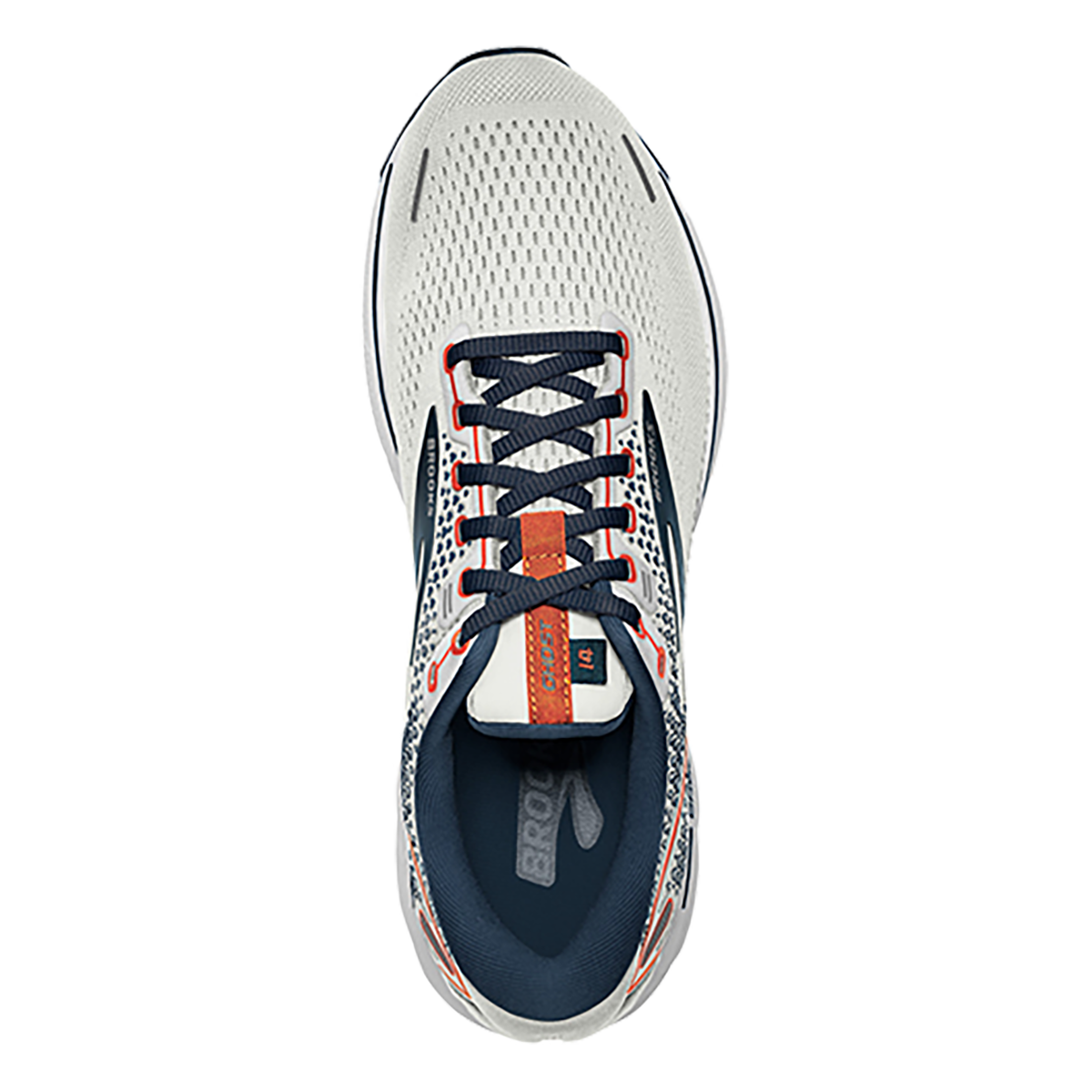 Brooks Ghost 14 - Grey - Titan - Tomato