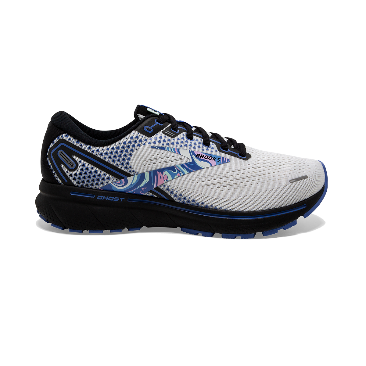 Brooks Ghost 14 - White - Black - Amparo
