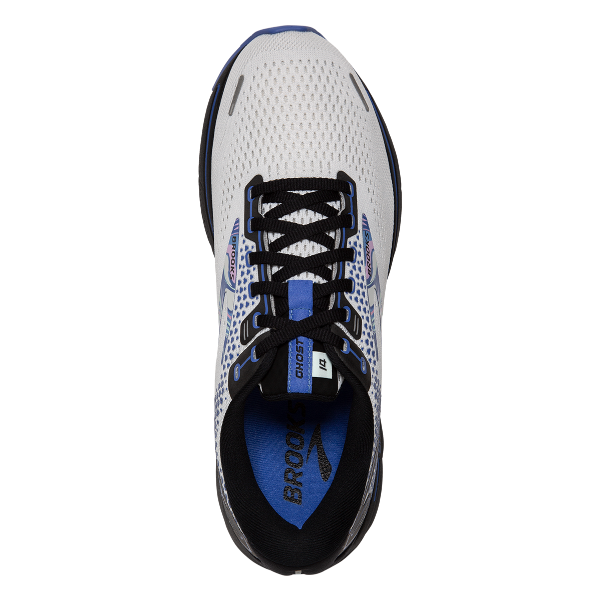 Brooks Ghost 14 - White - Black - Amparo