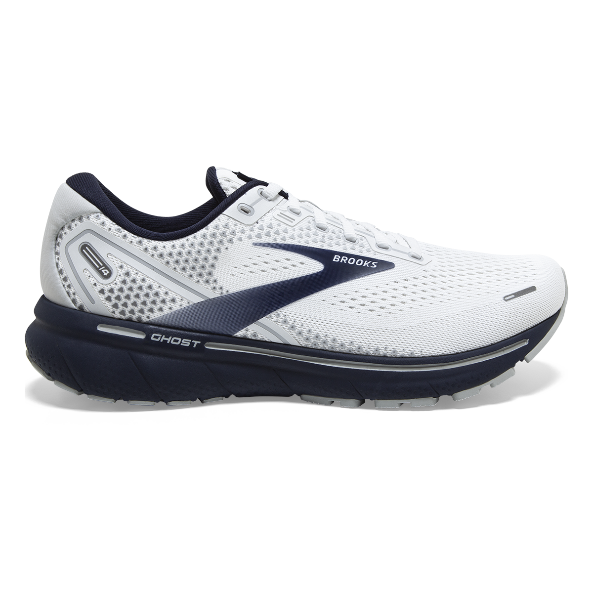 Brooks Ghost 14 - White - Grey - Navy