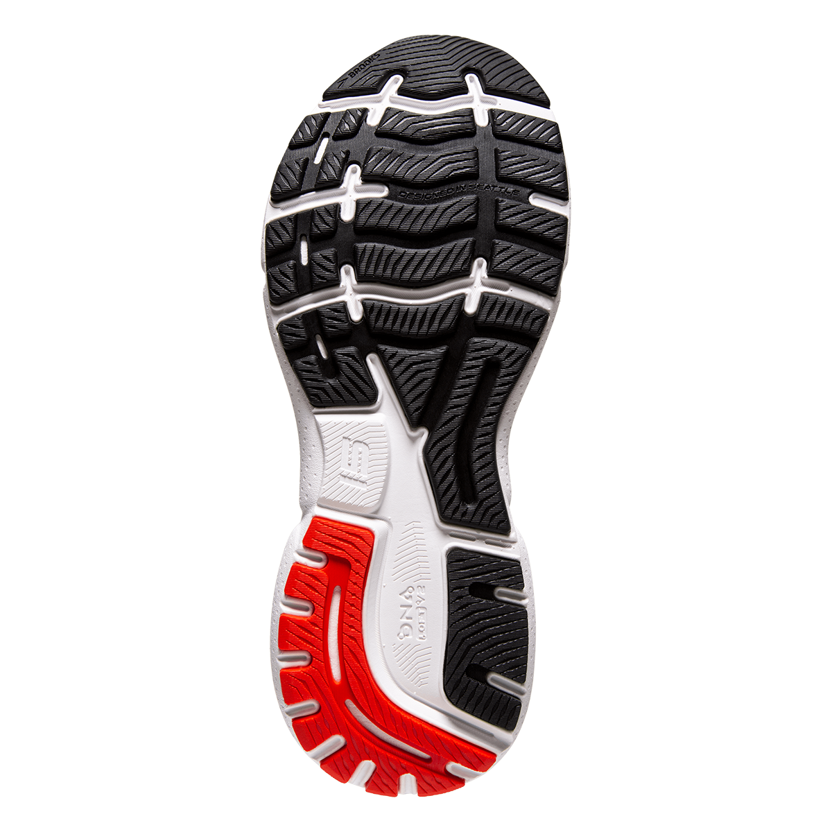 Brooks Ghost 15 - White - Black - Flame