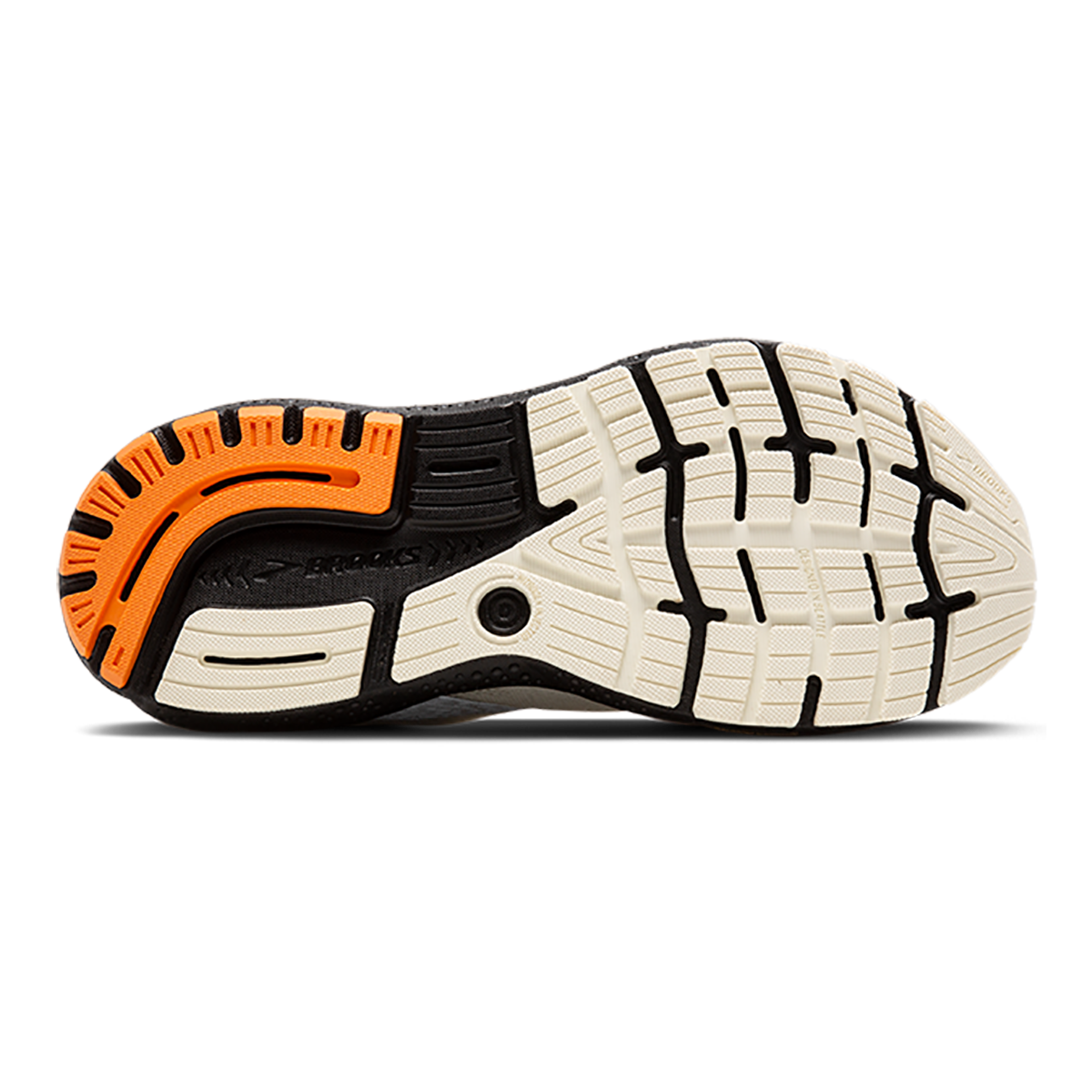 Brooks Ghost 16 - Ecru - Orange - Black