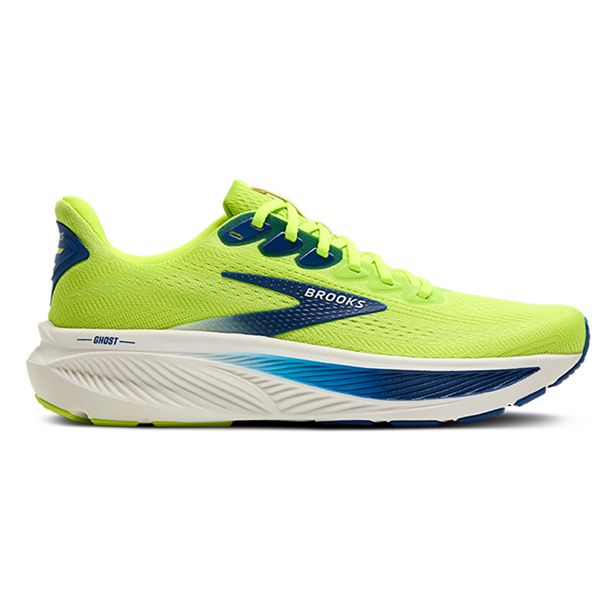 Brooks Ghost 17 Acid Lime - Navy - White