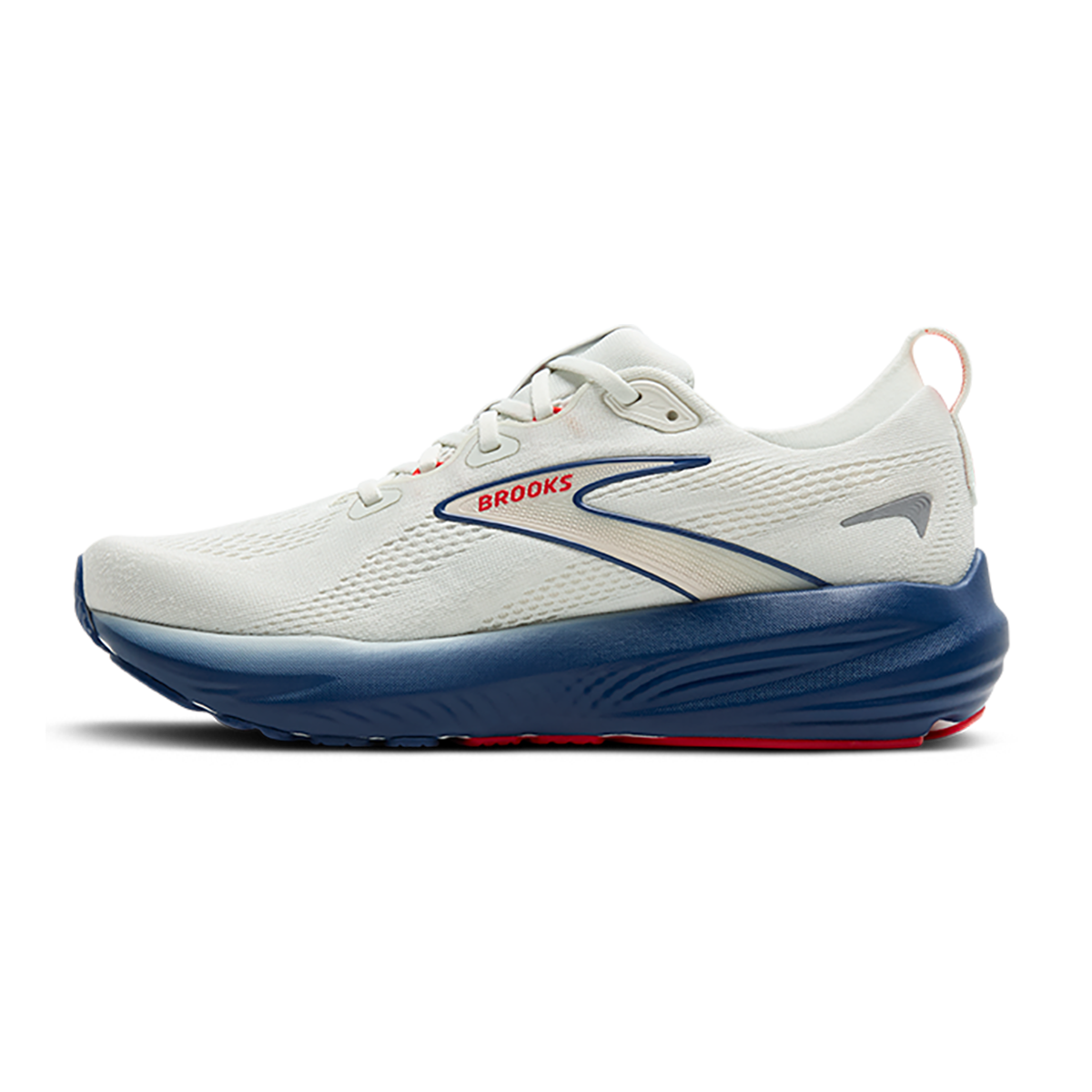 Brooks Glycerin 22 Gray - Navy Peony - Fiery Red
