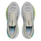rooks Adrenaline GTS 25 stability running shoes in Oyster/Green Gecko/Blue, top view
