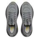 Brooks Adrenaline GTS 25 men's stability running shoes in Primer Grey/Ebony/Jasmin, top view