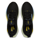 Brooks Glycerin 23 men's running shoes in Black/Cyber Yellow/Nightlife, top view