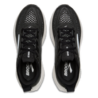 Brooks Glycerin 23 men's running shoes in Black/Grey/White, top view