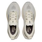 Brooks Glycerin 23 men's running shoes in Coconut/Bleached Sand/Grey, top view