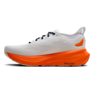 Brooks Glycerin 23 men's running shoe in White/Navy/Orange, medial view