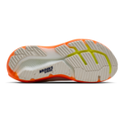 Brooks Glycerin 23 men's running shoe in White/Navy/Orange, outsole view