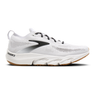 Brooks Glycerin Flex men's running shoe in White/Black/Gum, lateral view