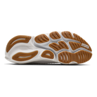 Brooks Glycerin Flex men's running shoe in White/Black/Gum, outsole view