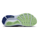 Brooks Ghost 18 running shoes in Marlin /PatinaGreen/Black outsole view