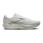 Brooks Ghost Amp men's running shoe in White/Storm Grey/Navy, lateral view