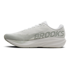 Brooks Ghost Amp men's running shoe in White/Storm Grey/Navy, medial view