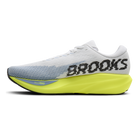 Brooks Ghost Amp men's running shoe in White/Blue/Nightlife, medial view