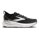 Brooks Glycerin GTS 23 men's stability running shoes in Black/Grey/White, lateral view