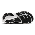 Brooks Glycerin GTS 23 men's stability running shoes in Black/Grey/White, outsole view