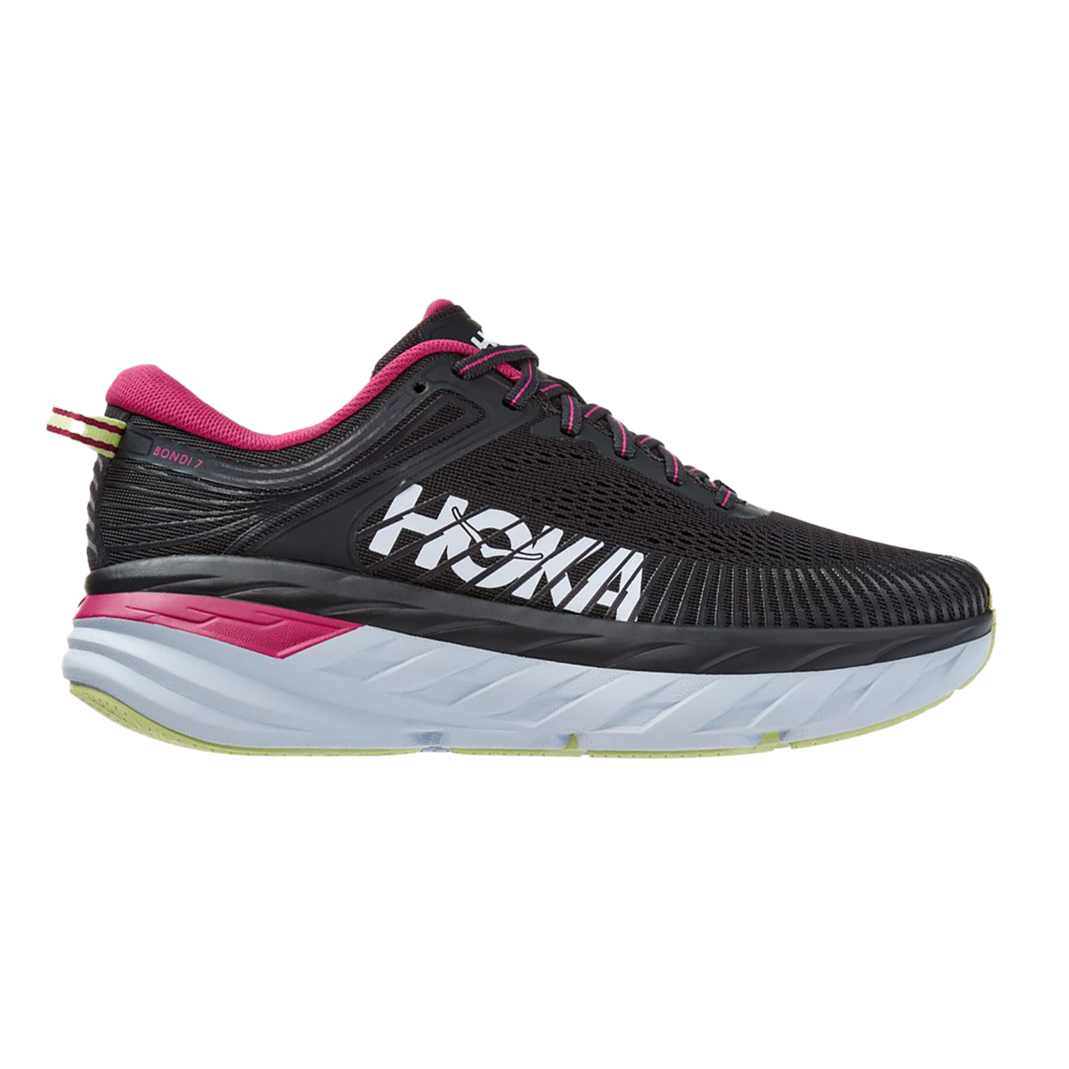 Hoka Bondi 7 - Blue Graphite - Festival Fuchsia