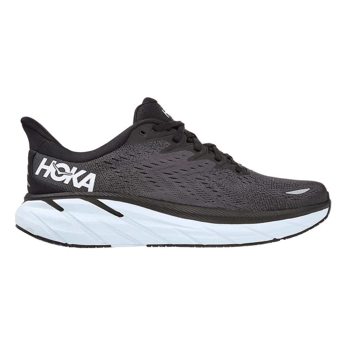Hoka Clifton 8 - Black - White
