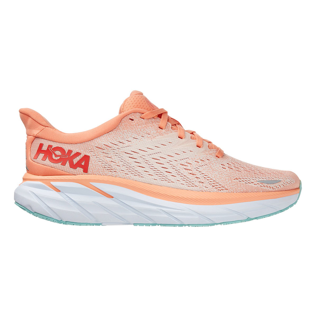 Hoka Clifton 8 - Cantaloupe - Silver Peony