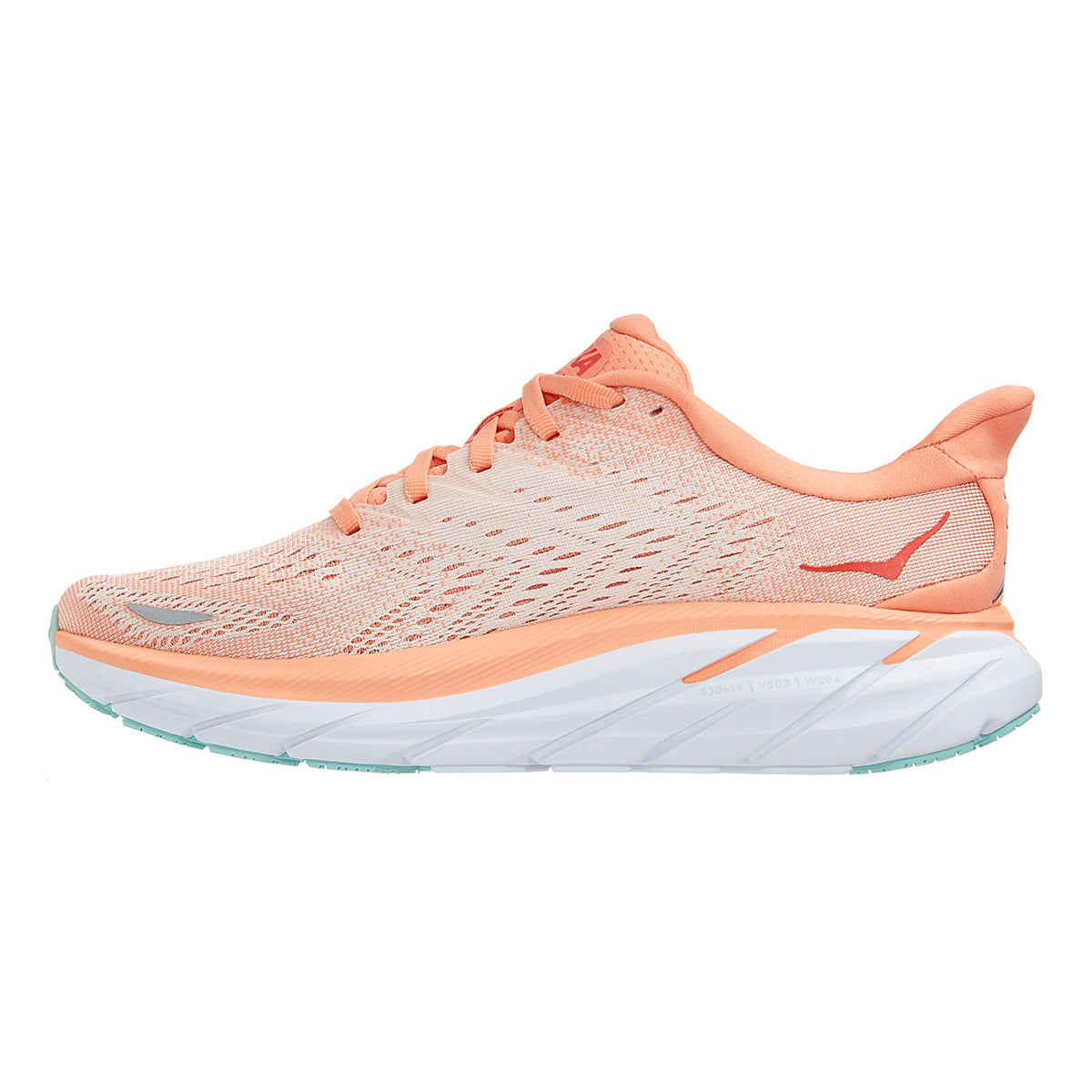 Hoka Clifton 8 - Cantaloupe - Silver Peony