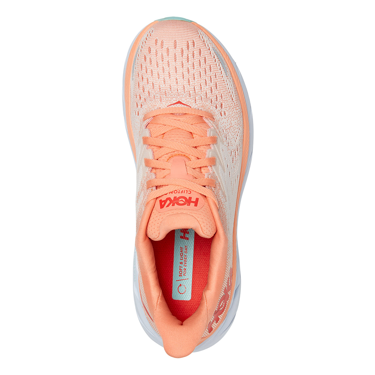 Hoka Clifton 8 - Cantaloupe - Silver Peony