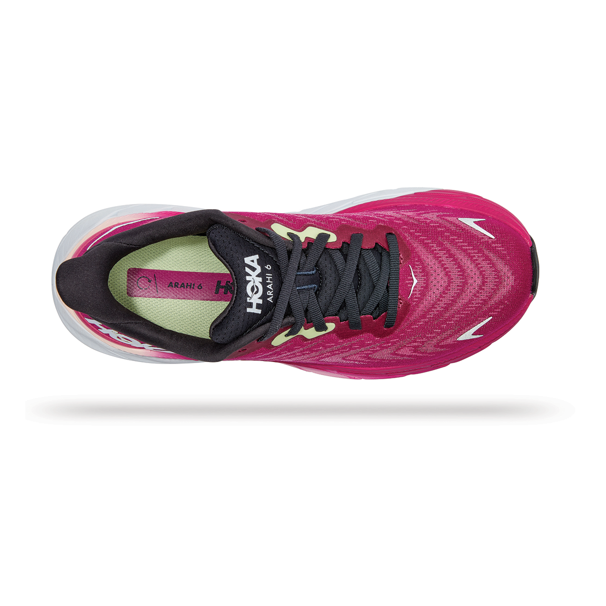 Hoka Arahi 6 - Festival Fuchsia - Ibis Rose