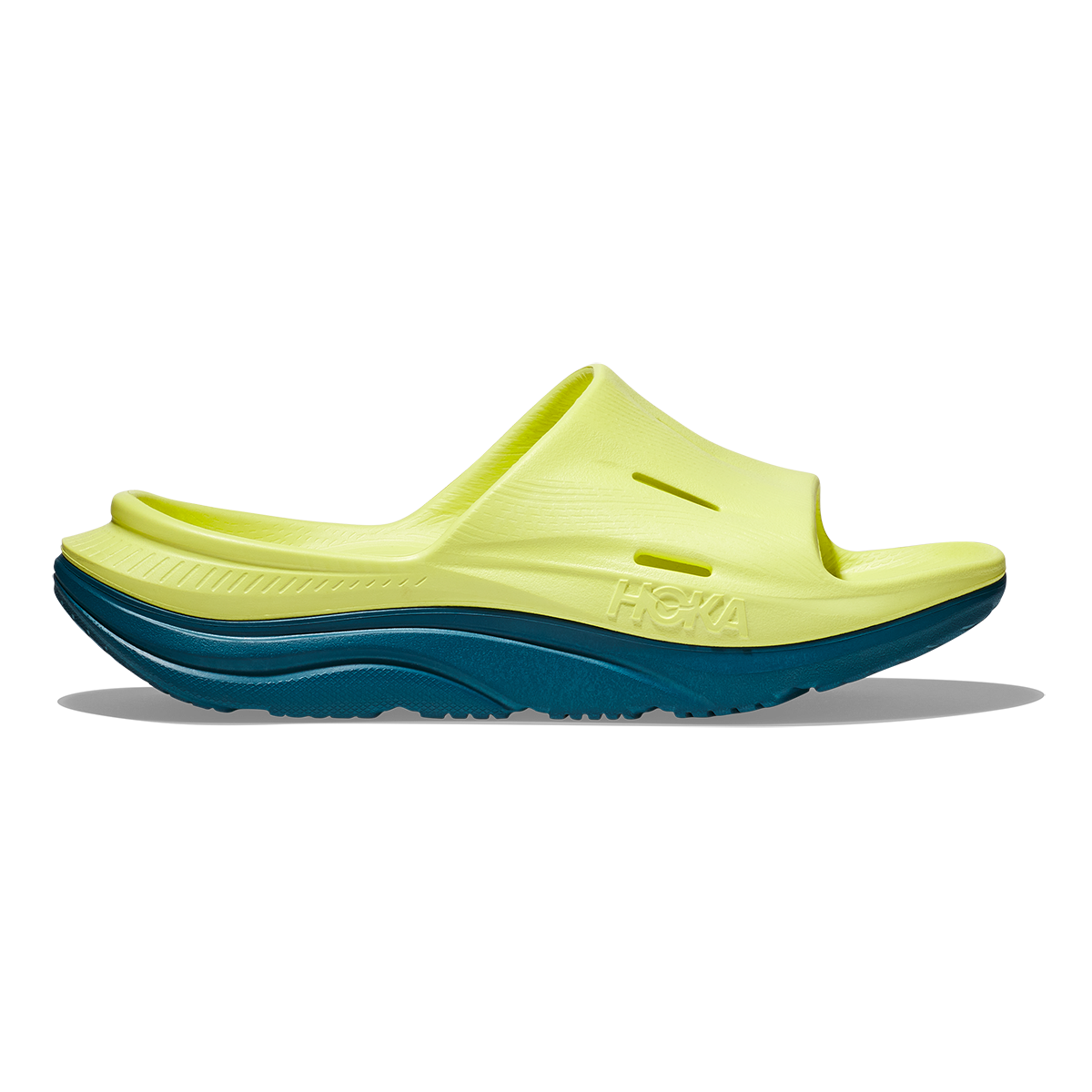 Hoka Ora Recovery Slide 3 - Evening Primrose - Deep Lagoon