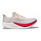 HOKA Rocket X 3 unisex racing shoe in Alabaster/Frost, lateral view