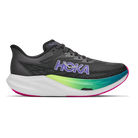 HOKA Rocket X 3 unisex racing shoe in Black/Neon Nebula, lateral view