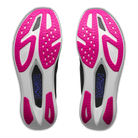 HOKA Rocket X 3 unisex racing shoes in Black/Neon Nebula, outsole view