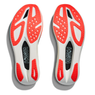 HOKA Rocket X 3 unisex racing shoes in Neon Yuzu/Squid Ink, outsole view