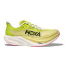 HOKA Rocket X 3 unisex racing shoes in Sunlight/Neon Hoka Citrus, lateral view
