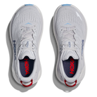 HOKA Gaviota 6 women's max cushion running shoes in Cosmic Grey/Stardust, top view