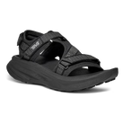 Teva Aventrail R2T men's adventure sandal in Black/Black, front three-quarter view