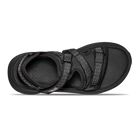 Teva Aventrail R2T women's adventure sandal in Black/Black, top view